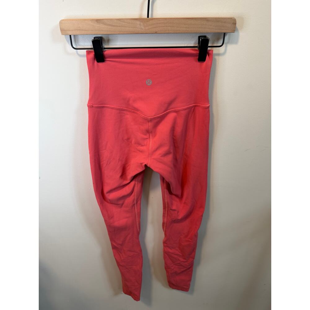 Lululemon Align High‑Rise Pant 28” Nulu Size 2 Raspberry Cream
